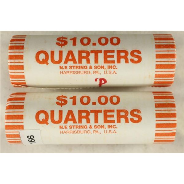 2-$10 ROLLS OF 2010-P & D HOT SPRINGS QUARTERS