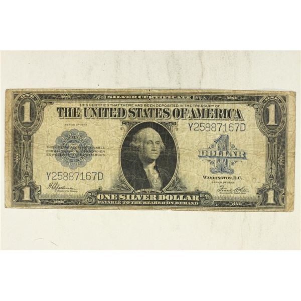 1923 LARGE SIZE $1 SILVER CERTIFICATE BLUE SEAL