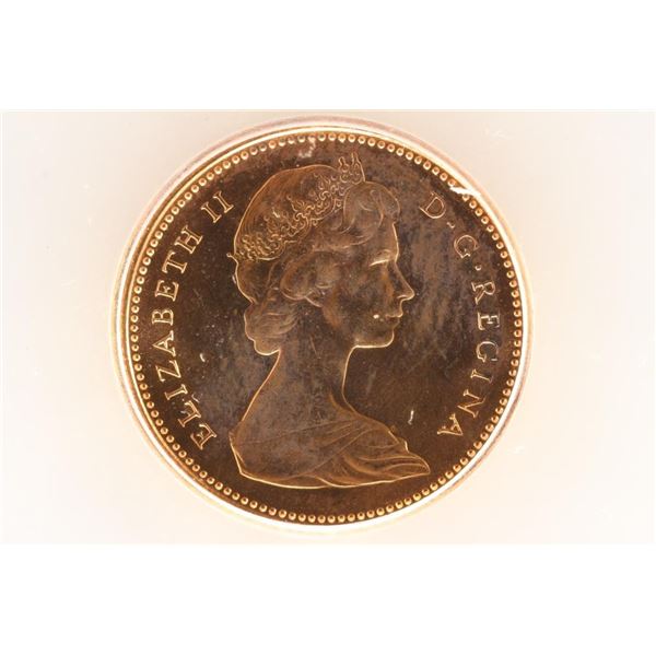 1965 CANADA TYPE III CENT ICG MS66RD