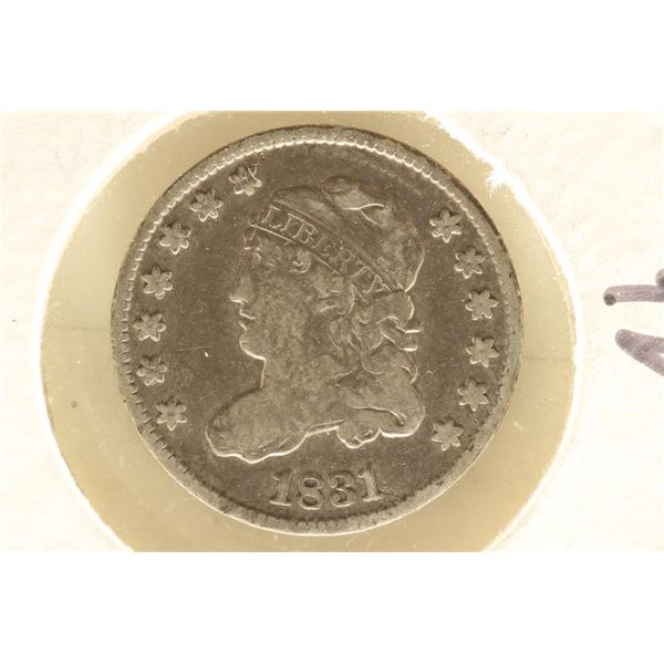 1831 HALF DIME VERY FINE