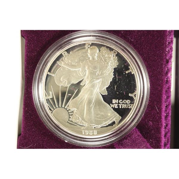 1988-S PROOF AMERICAN SILVER EAGLE