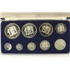 Image 1 : 1976 JAMAICA 9 COIN PROOF SET THE $10 & $5 ARE