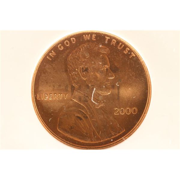 ERROR 2000 CLASHED DIES LINCOLN CENT ANACS MS66RED