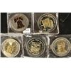 Image 1 : 5 ASSORTED GOLD ENHANCED DOUBLE EAGLES