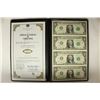 Image 1 : UNCUT SHEET OF 4-2009 $1 FRN'S CRISP UNC IN FOLIO