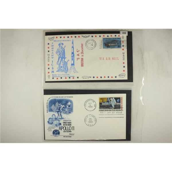 4 ASSORTED 1969 SPACE RELATED 1ST DAY COVERS