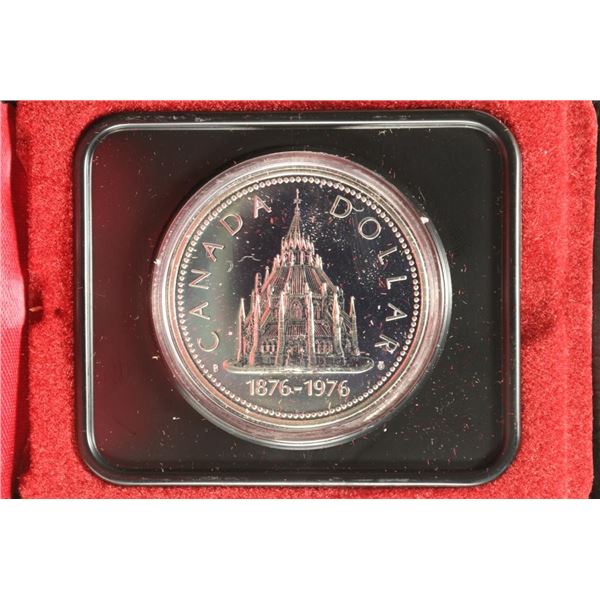 1976 CANADA LIBRARY OF THE PARLIAMENT SILVER $