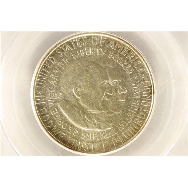 1952 WASHINGTON/CARVER HALF DOLLAR PCGS MS63