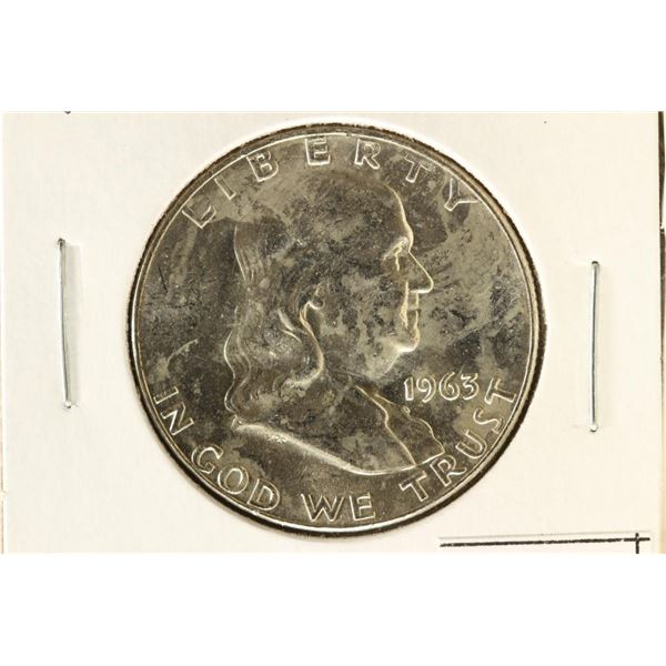 1963-D FRANKLIN HALF DOLLAR BRILLIANT UNC