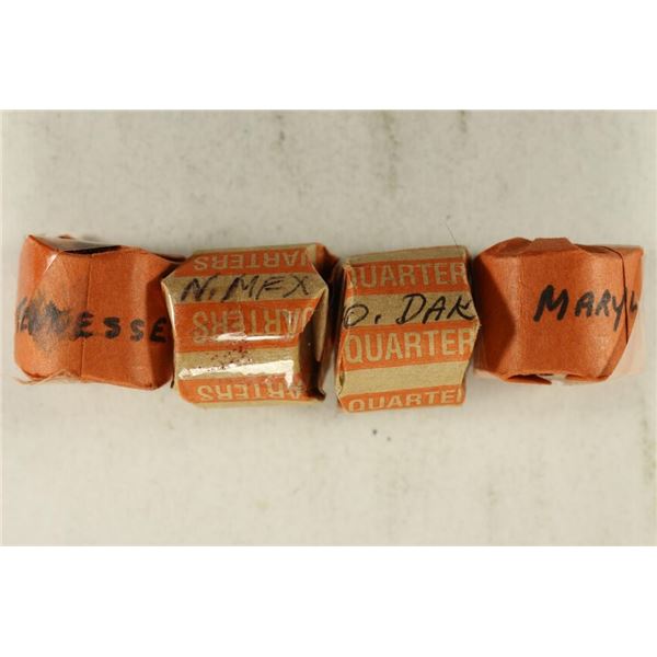 2-$2.50 ROLLS OF STATE QUARTERS: 2002 TENNESSEE,