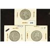 Image 1 : 1948-D, 1949 & 1950-P WASHINGTON SILVER QUARTERS