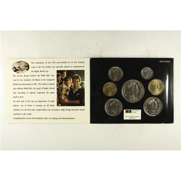 1991 NEW ZEALAND UNC COIN SET