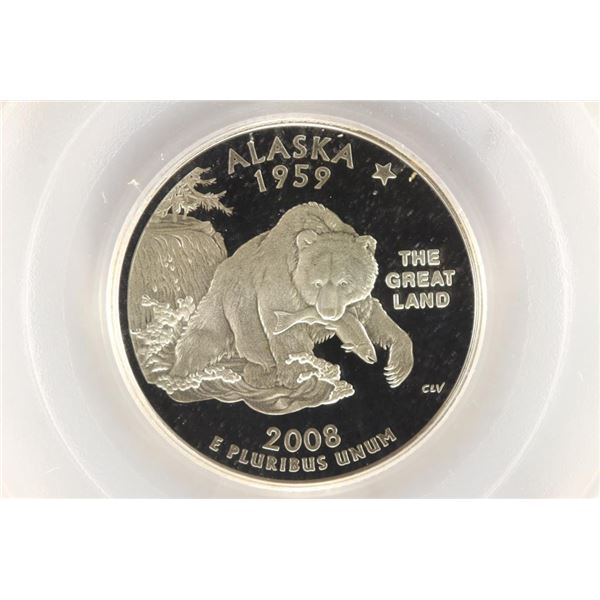 2008-S SILVER ALASKA QUARTER PCGS PR69 DCAM