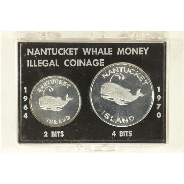 NANTUCKET WHALE MONEY ILLEGIAL COINAGE 1964-1970