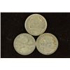 Image 1 : 1960, 1961 & 1966 CANADA SILVER 25 CENTS