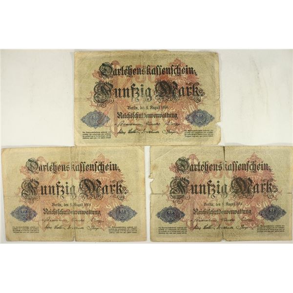 3-1914 GERMAN 50 MARKS