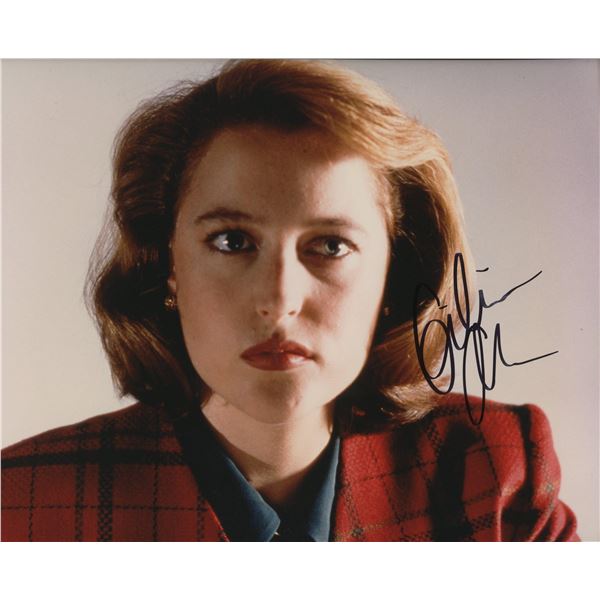 Gillian Anderson signed "The X-Files" photo