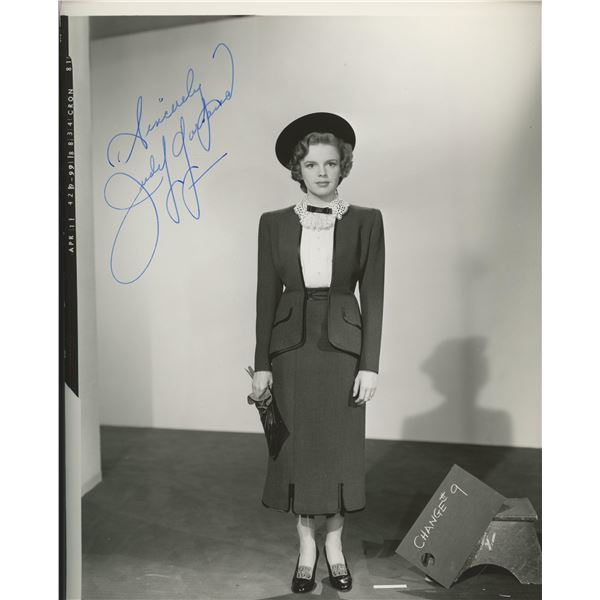 Judy Garland signed photo