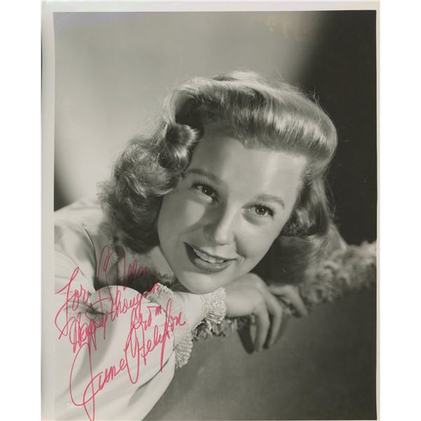 June Allyson signed photo