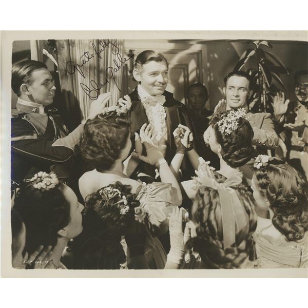 Clark Gable signed photo