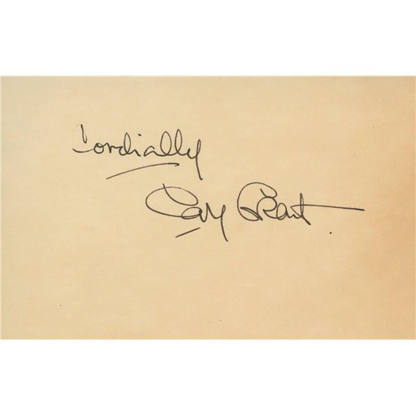 Cary Grant signature cut