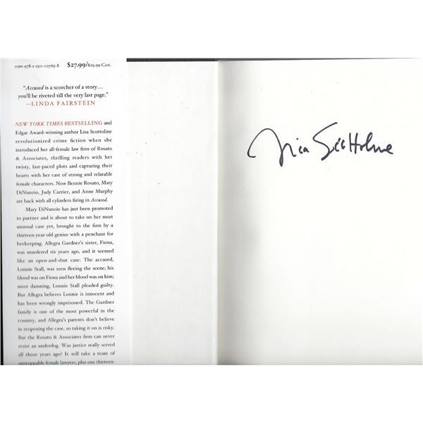 Accused Lisa Scottoline signed book