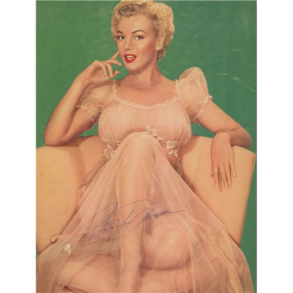 Marilyn Monroe signed photo