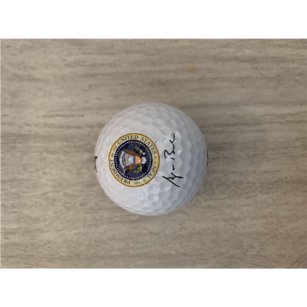 George W. Bush facsimile signed Presidential golf ball