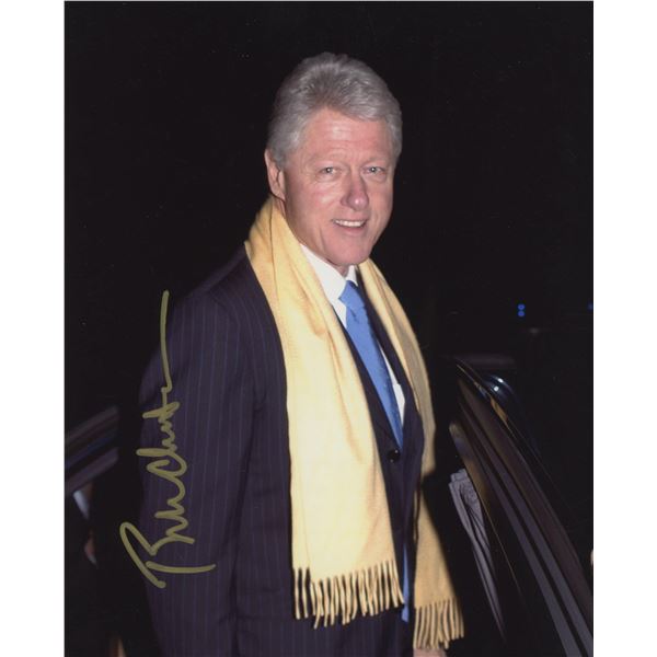 President Bill Clinton signed photo