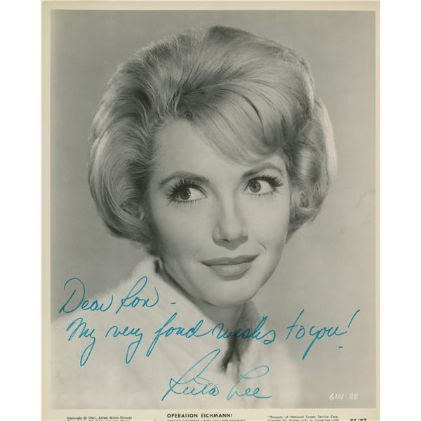 Operation Eichmann Ruta Lee signed movie photo
