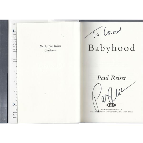 Paul Reiser Mad About You signed book