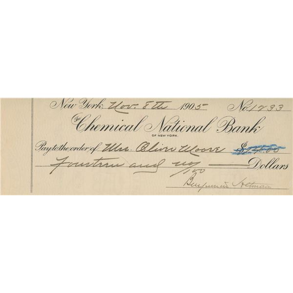 B. Altman signed check