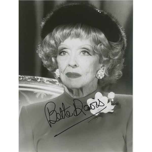 Bette Davis signed photo
