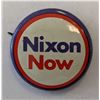 Image 1 : Richard Nixon Campaign Pin - "Nixon Now"