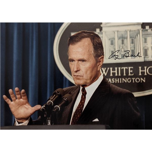 George H.W. Bush Signed Photo
