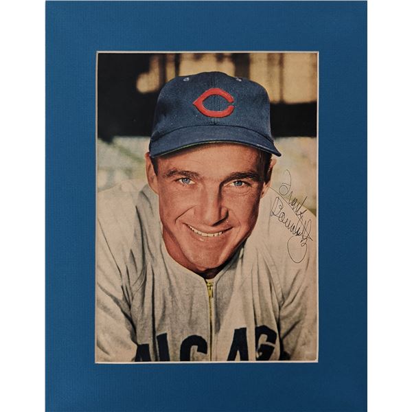 Frank Baumholtz original signed matted photo