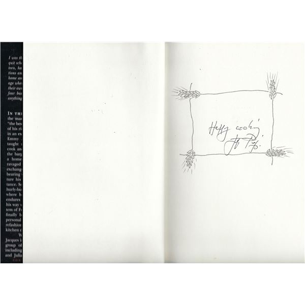 The Apprentice: My Life in the Kitchen Jacques PÃ©pin signed book