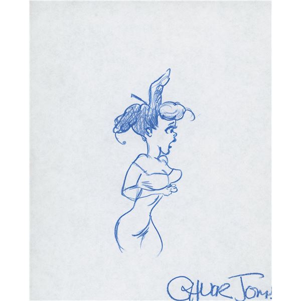 Chuck Jones hand drawn signed sketch
