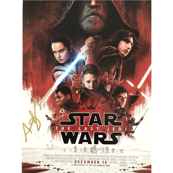 Andy Serkis signed "Star Wars: The Last Jedi" movie photo