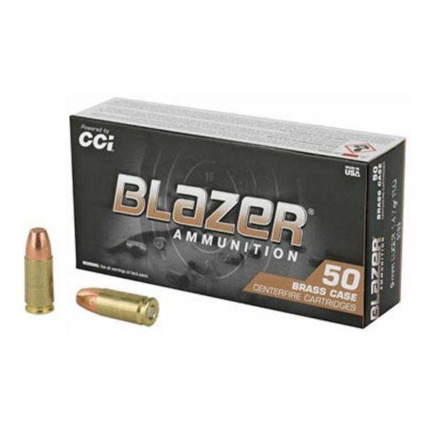 BLAZER BRASS 9MM 147 GR FMJ - 50 Rds