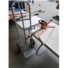Image 1 : Grey 2 wheel dolly, bow saw and electric hedger