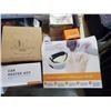 Image 2 : Box of lights, Lighted magnifying mirror,  neck massager and more
