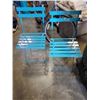 Image 1 : 2 Cyan folding metal chairs