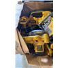 Image 2 : Box of various dewalt cordless tools