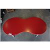 Image 2 : RED IKEA  BEAN SHAPE COFFEE TABLE