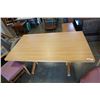 Image 2 : OAK CRAFT TABLE  WITH 2 CHAIRS