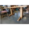 Image 3 : OAK CRAFT TABLE  WITH 2 CHAIRS