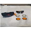Image 2 : NEW PAIR OF RYDER COILERS SUNGLASSES WITH INTERCHANGEABLE LENSES AND CASE - RETAIL $79