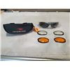Image 1 : NEW PAIR OF RYDER COILERS SUNGLASSES WITH INTERCHANGEABLE LENSES AND CASE - RETAIL $79