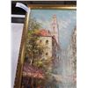 Image 2 : ROBERT YOUNG PAINTING ON CANVAS - CITY SCENE